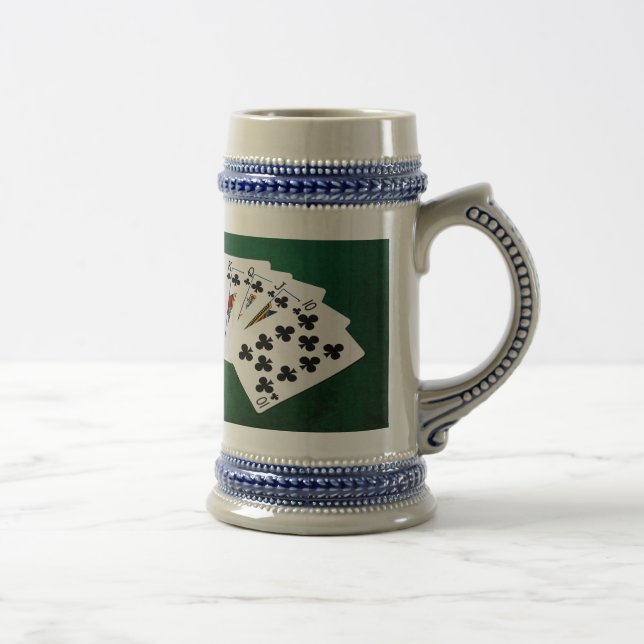 Caneca De Cerveja Mãos-Poker - Royal Flush - Acessórios para Pistas (Direita)
