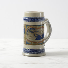 Caneca De Cerveja Mapa antigo do mundo - Armênia