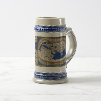 Caneca De Cerveja Mapa antigo do mundo - Armênia