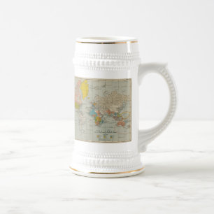 Caneca De Cerveja Mapa do mundo 1910
