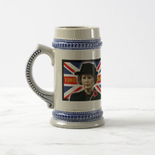 Caneca De Cerveja Margaret Thatcher I Love Maggie