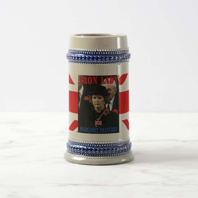 Caneca De Cerveja Margaret Thatcher Primeiro-Ministro (Centro)