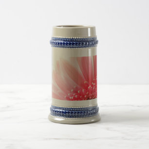 Caneca De Cerveja Margarida Gerbera Rosa
