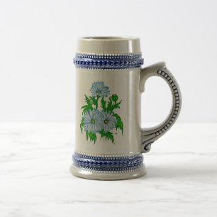 Caneca De Cerveja Margaridas flores