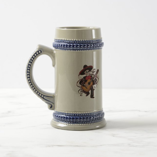 Caneca De Cerveja Mariachi Skeleton Groove (Esquerda)