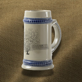 Caneca De Cerveja Marine Conservatory Stein: Sea Fan Specimen Mug
