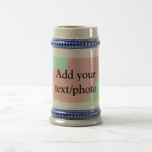 Caneca De Cerveja Mármore de derramamento de acrílico simples adicio