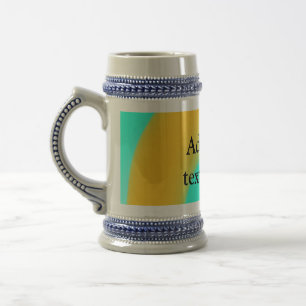Caneca De Cerveja Mármore de derramamento de acrílico simples adicio