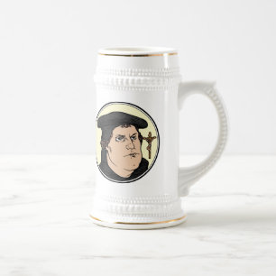 Caneca De Cerveja Martin Luther que confessa o cristo crucified a