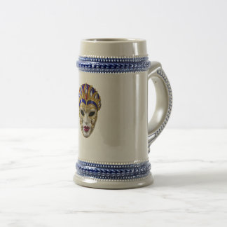 Caneca De Cerveja Máscara Facial do Festival Ornado de Venezia Itáli