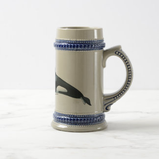 Caneca de cerveja masculina da baleia de assassino