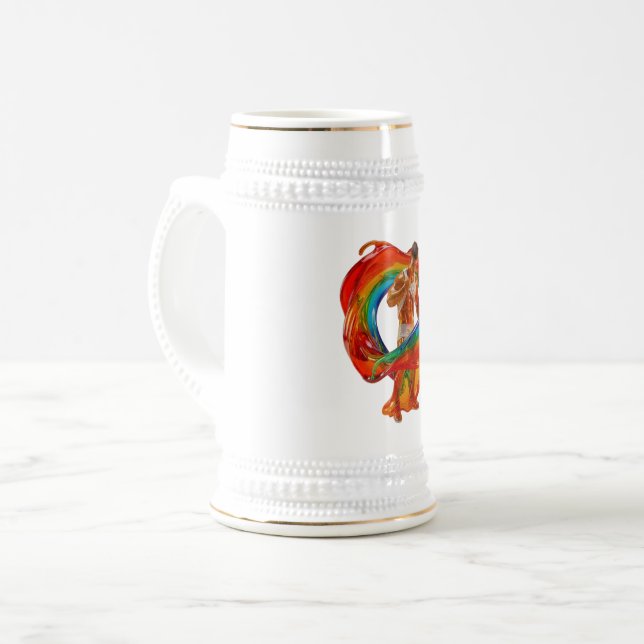 Caneca De Cerveja Masculinidade moderna e impressionante da Slippery (Frente Esquerda)