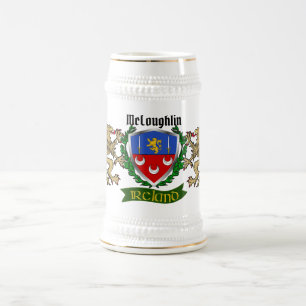 Caneca De Cerveja McLoughlin/Loughlin Irish Shield