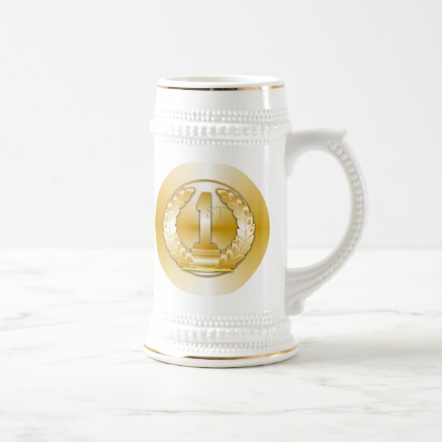 Caneca De Cerveja Medalha Dourado, (Direita)
