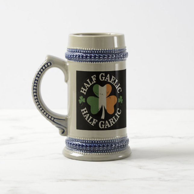 Caneca De Cerveja Meia Rua Italiana Irlandesa De Meia Gaélica, Patri (Esquerda)