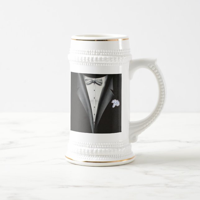 Caneca De Cerveja Melhor Homem - Presente - Modelo Tuxedo (Direita)