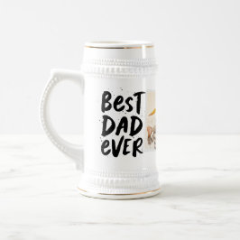 Caneca De Cerveja Melhor pai do mundo foto moderna Dia dos Pais