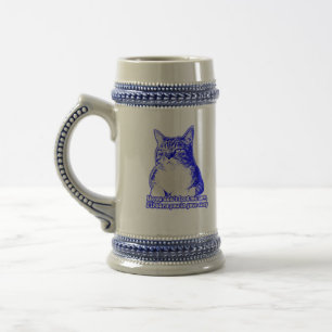 Caneca De Cerveja Memória de gato zangado para amantes de gatos e do