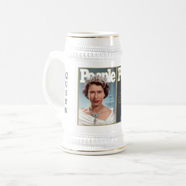 CANECA DE CERVEJA MEMORIAL QUEEN ELIZABETH II MUG (Frente Esquerda)