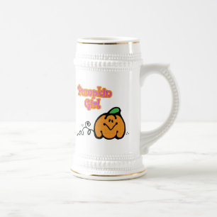 Caneca De Cerveja Menina de Abóbora