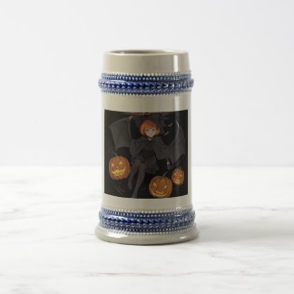 Caneca De Cerveja menina do halloween