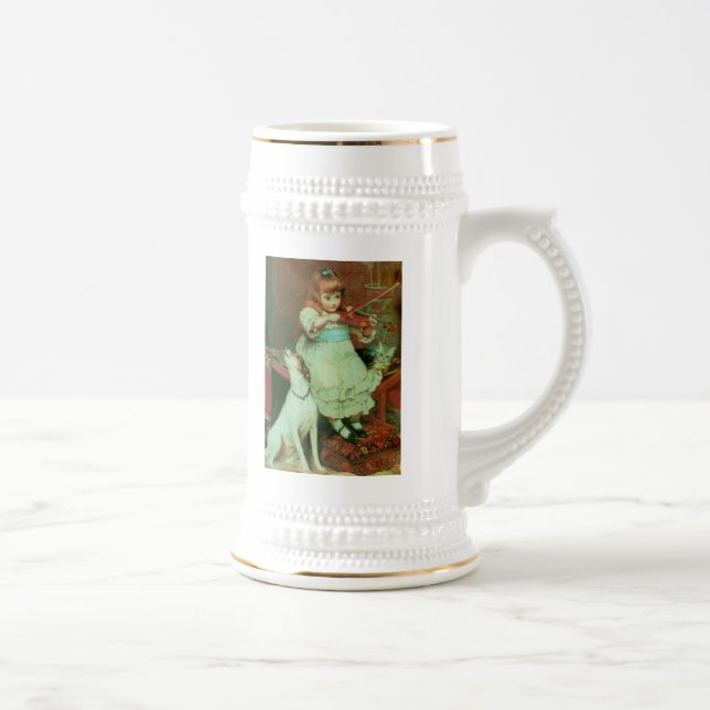 Caneca De Cerveja Menina tocando violino (Direita)