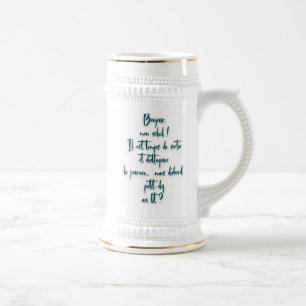 Caneca De Cerveja mensagem de amor para começar o dia