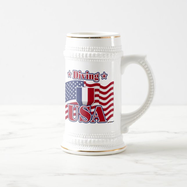 Caneca De Cerveja Mergulho EUA (Direita)