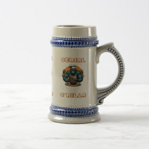 Caneca De Cerveja Mestre Churrasqueiro Serial G'rilla Diversão Pun