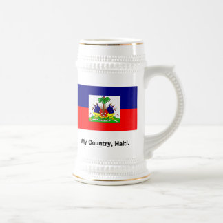 Caneca De Cerveja Meu país de Haiti, minha casa