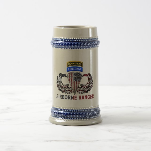Caneca De Cerveja Mighborne Airborne Ranger Paratrooper (Centro)
