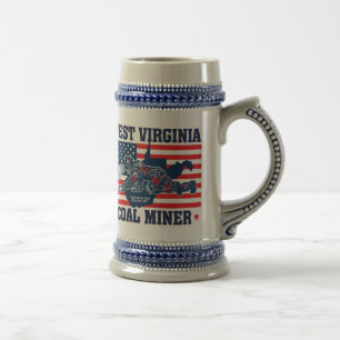 CANECA DE CERVEJA MINEIRO DE CARVÃO DE WEST VIRGINIA