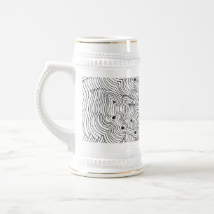 Caneca De Cerveja Misturar e combinar Abstrato Ant Hill colorido