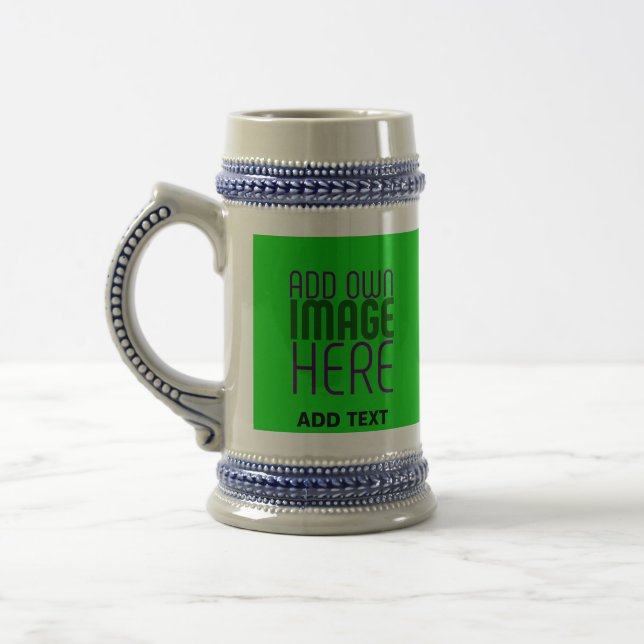 CANECA DE CERVEJA MODELO DE TEXTO DE IMAGEM DE VERDE LIMÃO EDITÁVEL  (Esquerda)