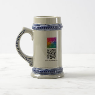 Caneca De Cerveja Modelo moderno personalizado de código QR Upload L