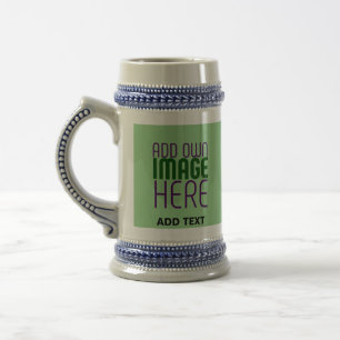 CANECA DE CERVEJA MODERNO EDITABLE MINT GREEN IMAGE MODELO