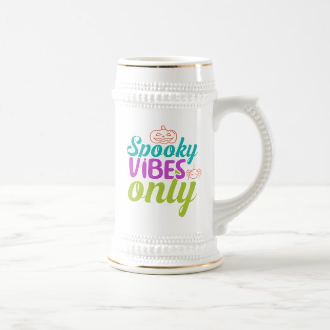 Caneca De Cerveja Moletom Spooky Vibes Only-40378 (Direita)