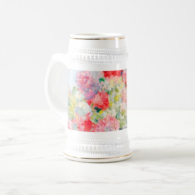 Caneca De Cerveja Monet Peonies (Frente Esquerda)