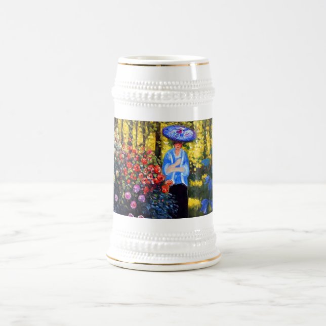 Caneca De Cerveja Monet Woman com Parasol no Jardim (Centro)