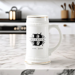 Caneca De Cerveja Monograma da família
