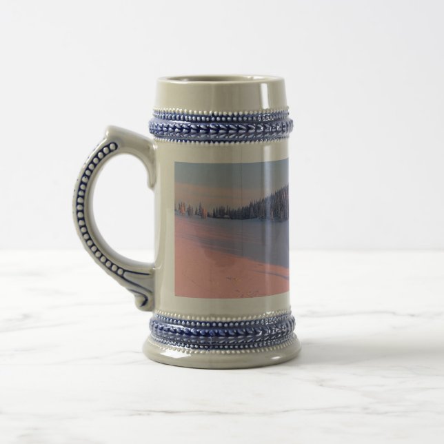 Caneca De Cerveja Montanhas Snowy (Esquerda)