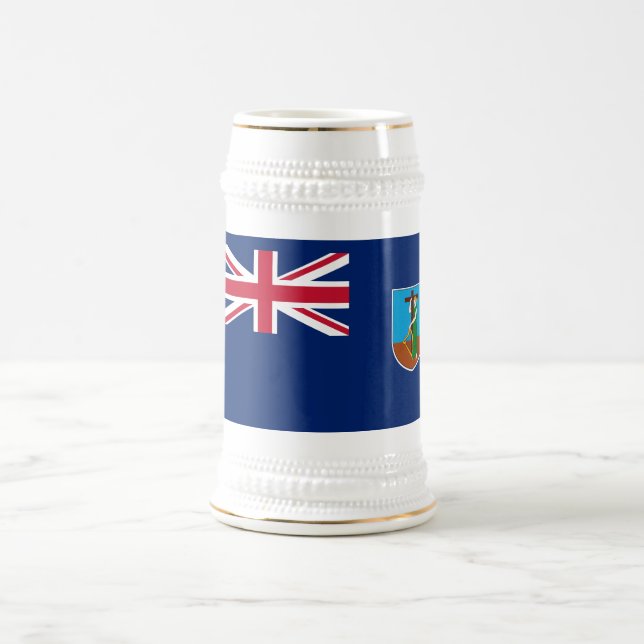 Caneca De Cerveja Montserrat Flag (Centro)