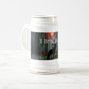 Caneca De Cerveja Mordida de homem musculoso sem camisa do SlipperyJ