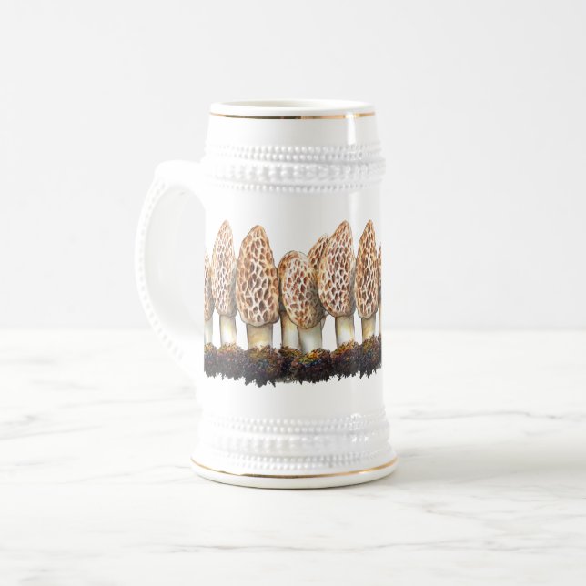 Caneca De Cerveja Morel Mushroom 22oz Beer Mug (Frente Esquerda)