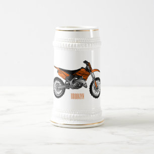 Caneca De Cerveja Moto fora-de-estrada/desenho animado