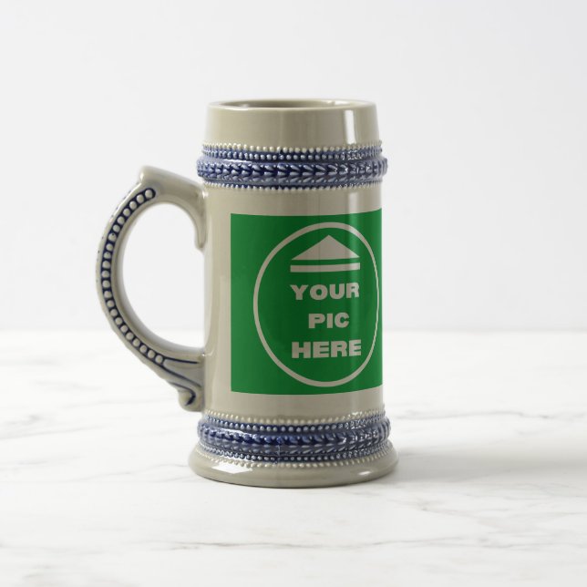 Caneca de cerveja Mug - Adicione sua Cinza de imag (Esquerda)