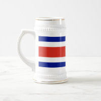 Mug com bandeira da Costa Rica