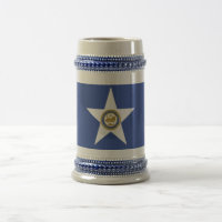 Mug com bandeira de Houston City, Texas, EUA