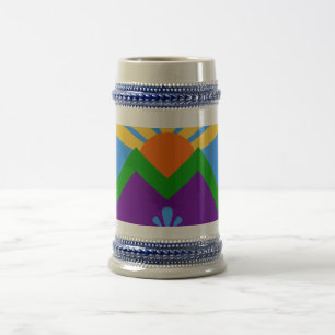 Caneca de cerveja Mug com Bandeira de Manitou Prim