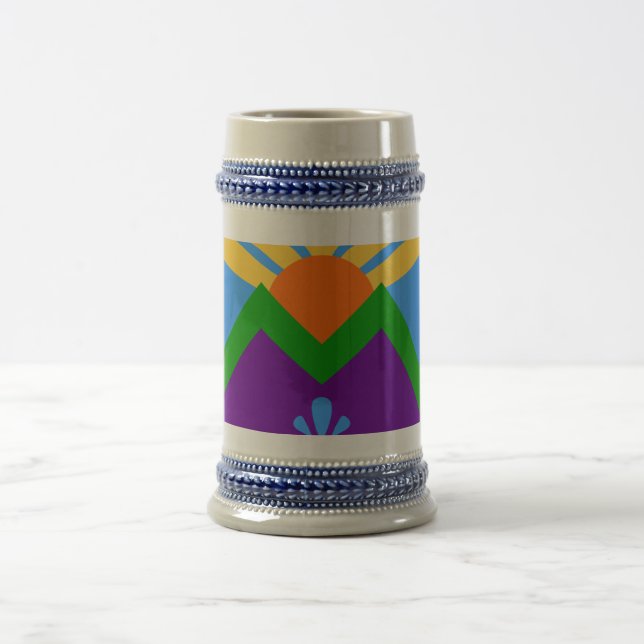 Caneca de cerveja Mug com Bandeira de Manitou Prim (Centro)